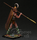 HQ PAINTED MINIATURE  The Trojan War 13-14 c. BC. +Warrior From Squad of Achilles