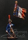 Napoleon's France.  +Line Infantry 1813.  Su-lieutenant with the Regimental Eagle. KIT
