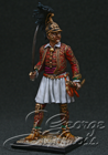 HQ PAINTED MINIATURE  Britain in Napoleonic Wars.  Field Officer of 2nd Greek Light Infantry Rgt. ("The Duke of York's"), 1815