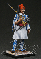UNPAINTED KIT (disassembled).  Greece, Army of King Otton.  5th Battalion of Mountain Guard, Private, 1838