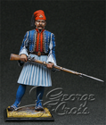HQ PAINTED MINIATURE  Greece, Army of King Otton. Ruomeli Light Infantry Battalion, Private, 1838