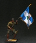 HQ PAINTED MINIATURE  Balkan and Greco-Turkish Wars. Hellenic Army. Officer Standard Bearer. Macedonian Front, 1917