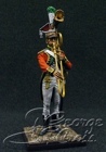 HQ PAINTED MINIATURE  Napoleon's France.  +Line Infantry 1807.  9th Regiment Orchestra. Musician with Trombone