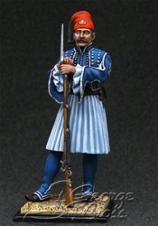 HQ PAINTED MINIATURE  Greece, Army of King Otton. Mani Light Infantry Battalion, Private, 1838