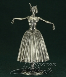HQ PAINTED MINIATURE  Modern World. Russia.  Ballerina of the Bolshoi Theatre