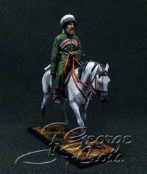 HQ PAINTED MINIATURE  Russian Empire.  Shamil, 3rd Imam of Dagestan, 1859