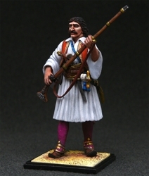 HQ PAINTED MINIATURE  The Greek War of Independence 1821-29.  A fighter from the squad of Athanasios Diakos at the Battle of Alamana, 1821