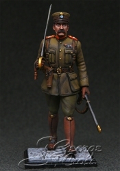 HQ PAINTED MINIATURE  Balkan and Greco-Turkish Wars. Hellenic Army. Officer in Paris  14 July 1919.  Celebration of the end of WWI
