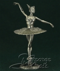 HQ PAINTED MINIATURE  Modern World. Russia.  Ballerina of the Bolshoi Theatre