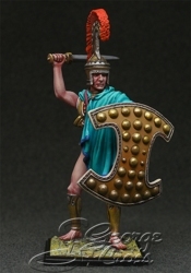 HQ PAINTED MINIATURE  Archaic and Classical Greece. +Messenian Warrior. 8 c. BC