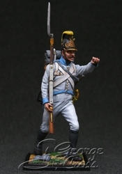 HQ PAINTED MINIATURE  Austria-Hungary. Line Infantry. German Regiments, Fusilier Company 1805-14. Non-commissioned Officer
