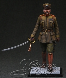 HQ PAINTED MINIATURE  Balkan and Greco-Turkish Wars. Hellenic Army. Officer Salutes in London 19 July 1919. Celebration of the end of WWI
