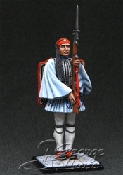 UNPAINTED KIT (disassembled).  Modern World. Greece.  Presidential Guard. Evzones in Full Dress