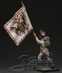 HQ PAINTED MINIATURE  Austria-Hungary. Line Infantry. German Regiments, Grenadier Company 1805-14. Regimental Banner