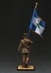 HQ PAINTED MINIATURE  Balkan and Greco-Turkish Wars. Hellenic Army. Standard Bearer in Paris 14 July 1919. Celebration of the end of WWI