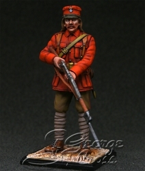 HQ PAINTED MINIATURE  Balkan and Greco-Turkish Wars. Greek Garibaldino Volunteer of Alexander Romas Corps, Battle at Driskos, 1912