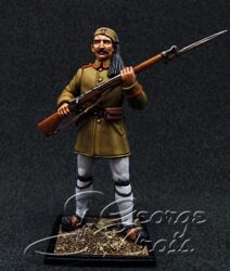 HQ PAINTED MINIATURE  Balkan and Greco-Turkish Wars. Hellenic Army. Evzone Battalion. Private, 1912