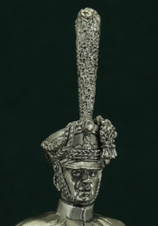 Shako of an officer of the Grenadier infantry regiments, 1812