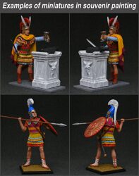 SOUVENIR FIGURE. Alexander the Great at the Battle