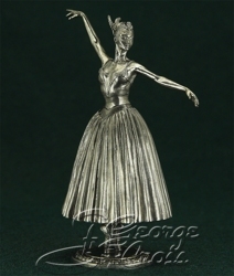 HQ PAINTED MINIATURE  Modern World. Russia.  Ballerina of the Bolshoi Theatre
