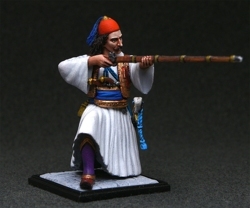HQ PAINTED MINIATURE  The Greek War of Independence 1821-29.  A rebel from the detachment of Athanasios Diakos at the Battle of Alamana, 1821