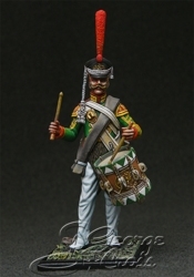 Russia of Alexander I.  +Guard Infantry Rgt. Battalion's  Drummer in the Full Uniform, 1812. KIT