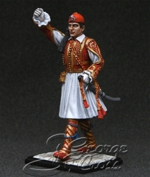 UNPAINTED KIT (disassembled).  Modern World. Greece.  Presidential Guard. Officer of Evzones in Full Dress