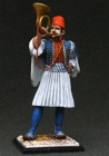 UNPAINTED KIT (disassembled).  Greece, Army of King Otton. Light Infantry Battalion's Bugler, 1838