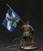 HQ PAINTED MINIATURE  Balkan and Greco-Turkish Wars. Hellenic Army. Officer Standard Bearer. Macedonian Front, 1917